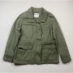 Madewell Utility Jacket Green Field Military Style Cotton Women's Size‎ Small